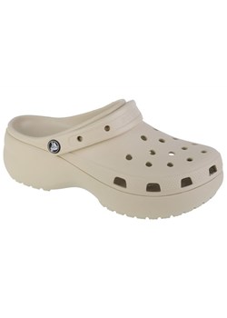 Klapki Crocs Classic Platform Clog 206750-2Y2 beżowy ze sklepu ButyModne.pl w kategorii Klapki damskie - zdjęcie 177968874