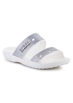 Crocs Klapki Classic Croc Glitter Ii Sandal W 207769-90H szare ze sklepu ButyModne.pl w kategorii Klapki damskie - zdjęcie 177969141