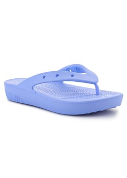 Crocs Japonki Classic Platform Flip W 207714-5Q6 niebieskie ze sklepu ButyModne.pl w kategorii Klapki damskie - zdjęcie 177969142