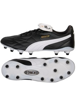 Buty piłkarskie Puma King Top FG/AG M 107348-01 czarne czarne ze sklepu ButyModne.pl w kategorii Buty sportowe męskie - zdjęcie 177969193