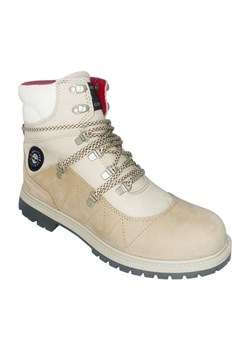 Buty Timberland x Hilfiger Hrtg Ek+ Waterproof Boot Medium Beige Nubuck TB0A5T91257 beżowy ze sklepu ButyModne.pl w kategorii Workery damskie - zdjęcie 177969730