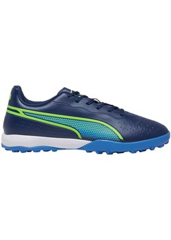 Buty piłkarskie Puma King Match Tt 107260 02 niebieskie ze sklepu ButyModne.pl w kategorii Buty sportowe męskie - zdjęcie 177969760