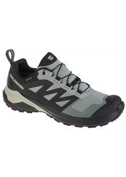 Buty do biegania Salomon X-Adventure Gtx M 473212 zielone ze sklepu ButyModne.pl w kategorii Buty trekkingowe męskie - zdjęcie 177970150