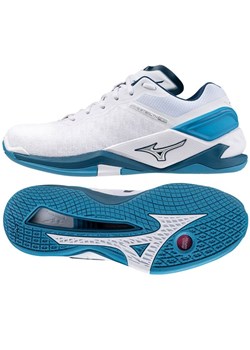 Buty do piłki ręcznej Mizuno Wave Stealth Neo M X1GA200086 białe ze sklepu ButyModne.pl w kategorii Buty sportowe męskie - zdjęcie 177970503