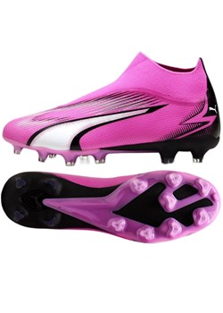 Buty Puma Ultra Match+ Ll FG/MG M 107759 01 różowe ze sklepu ButyModne.pl w kategorii Buty sportowe dziecięce - zdjęcie 177970521