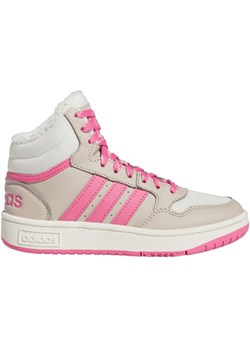 Buty adidas Hoops Mid 3.0 K IF7739 białe ze sklepu ButyModne.pl w kategorii Buty sportowe dziecięce - zdjęcie 177970572