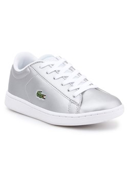 Buty Lacoste 7-34SPC0006334 srebrny ze sklepu ButyModne.pl w kategorii Trampki dziecięce - zdjęcie 177971022