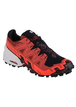 Buty do biegania Salomon Spikecross 6 Gtx M 472707 czerwone ze sklepu ButyModne.pl w kategorii Buty sportowe męskie - zdjęcie 177971061