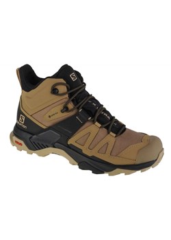 Buty Salomon X Ultra 4 Mid Gtx 412941 brązowe ze sklepu ButyModne.pl w kategorii Buty trekkingowe męskie - zdjęcie 177971074