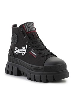 Buty Palladium Revolt Hi Patch 99115-008-M czarne ze sklepu ButyModne.pl w kategorii Workery damskie - zdjęcie 177971194