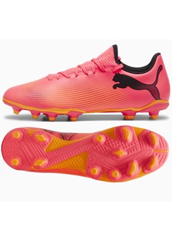 Buty piłkarskie Puma Future 7 Play FG/AG M 107723-03 różowe ze sklepu ButyModne.pl w kategorii Buty sportowe męskie - zdjęcie 177971323