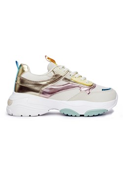 Sportowe buty damskie na grubej podeszwie złoty ze sklepu ButyModne.pl w kategorii Buty sportowe damskie - zdjęcie 177973354
