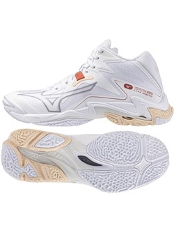 Buty do siatkówki Mizuno Wave Lightning Z8 Mid V1GC240525 białe ze sklepu ButyModne.pl w kategorii Buty sportowe damskie - zdjęcie 177974043