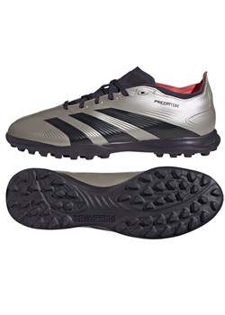 Buty piłkarskie adidas Predator League Tf IF6376 srebrny ze sklepu ButyModne.pl w kategorii Buty sportowe męskie - zdjęcie 177974522