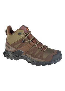 Buty Trekkingowe Salomon X Ultra Tracker Gtx L47607000 brązowe ze sklepu ButyModne.pl w kategorii Buty trekkingowe dziecięce - zdjęcie 177976054