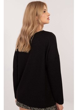 Czarny sweter oversize DHJ-BZ-19238.26, Kolor czarny, Rozmiar uniwersalny, ITALY MODA ze sklepu Primodo w kategorii Swetry damskie - zdjęcie 178011251
