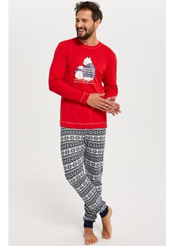 Świąteczna piżama męska z długim rękawem i długimi nogawkami Arktyka, Kolor czerwono-granatowy, Rozmiar S, Italian Fashion ze sklepu Primodo w kategorii Piżamy męskie - zdjęcie 178011513