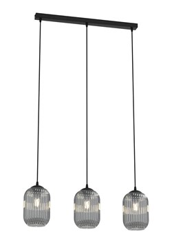 Potrójna lampa wisząca z grafitowymi kloszami - D162 S9-W70 ze sklepu Edinos.pl w kategorii Lampy wiszące - zdjęcie 178013304