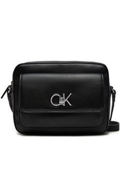 Calvin Klein Torebka Re-Lock Camera Bag W/Flap_Pbl K60K612538 Czarny ze sklepu MODIVO w kategorii Listonoszki - zdjęcie 178021103