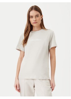 Calvin Klein T-Shirt Hero Logo K20K205448 Beżowy Regular Fit ze sklepu MODIVO w kategorii Bluzki damskie - zdjęcie 178024100