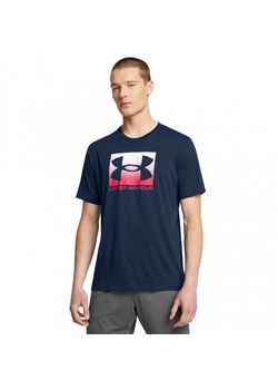 Męski t-shirt z nadrukiem Under Armour UA M Boxed Sports Updated Ss - granatowy ze sklepu Sportstylestory.com w kategorii T-shirty męskie - zdjęcie 178029770