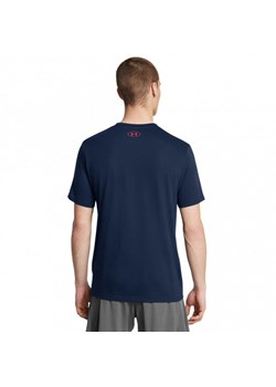 Męski t-shirt z nadrukiem Under Armour UA M Boxed Sports Updated Ss - granatowy ze sklepu Sportstylestory.com w kategorii T-shirty męskie - zdjęcie 178029771