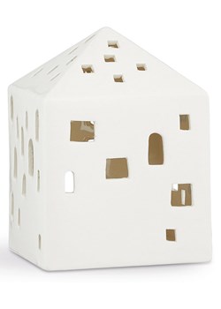 Kähler Świecznik &quot;Urbania Iyshus&quot; w kolorze białym - 9 x 12,5 x 9 cm ze sklepu Limango Polska w kategorii Świeczniki - zdjęcie 178029830