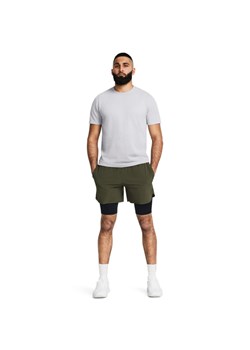 Męskie spodenki treningowe Under Armour UA Vanish Elite 2in1 Short - oliwkowe/khaki ze sklepu Sportstylestory.com w kategorii Spodenki męskie - zdjęcie 178032880