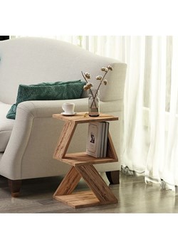 Scandinavia Concept Stolik "Albeni" w kolorze jasnobrązowym - wys. 54,2 cm ze sklepu Limango Polska w kategorii Stoliki kawowe - zdjęcie 178035790