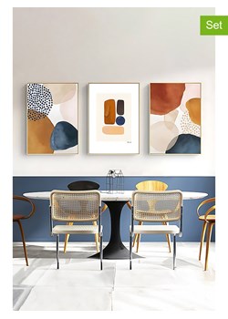 ABERTO DESIGN Druki artystyczne (3 szt.) w ramce - 33 x 48 cm ze sklepu Limango Polska w kategorii Obrazy - zdjęcie 178035801