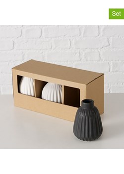 Boltze Wazony (3 szt.) w kolorze beżowo-czarnym - wys. 11 cm ze sklepu Limango Polska w kategorii Wazony - zdjęcie 178036283