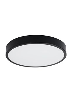 Czarny okrągły ledowy plafon 50 cm - A602-Liptos ze sklepu Edinos.pl w kategorii Lampy sufitowe - zdjęcie 178038553