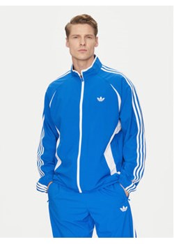 adidas Bluza adicolor Teamgeist JP1117 Niebieski Regular Fit ze sklepu MODIVO w kategorii Bluzy męskie - zdjęcie 178043731