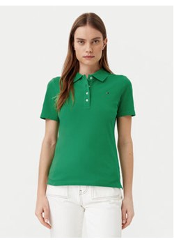 Tommy Hilfiger Polo 1985 WW0WW43225 Zielony Slim Fit ze sklepu MODIVO w kategorii Bluzki damskie - zdjęcie 178044781