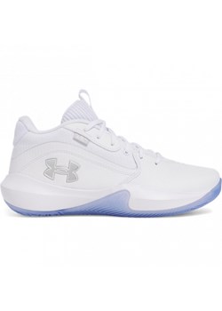 Buty do koszykówki uniseks Under Armour UA Lockdown 7 - białe ze sklepu Sportstylestory.com w kategorii Buty sportowe męskie - zdjęcie 178048890