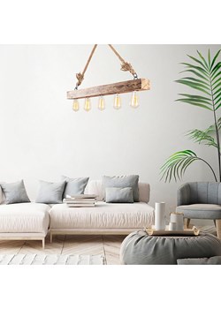 Opviq Lampa wisząca "Erebos" w kolorze jasnobrązowym - 100 x 7 cm ze sklepu Limango Polska w kategorii Oświetlenie - zdjęcie 178049583