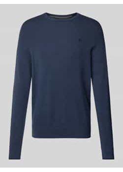 Sweter z dzianiny z prążkowanymi wykończeniami ze sklepu Peek&Cloppenburg  w kategorii Swetry męskie - zdjęcie 178050300
