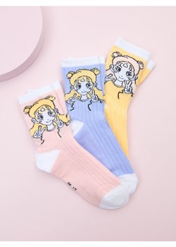 Sinsay - Skarpetki 3 pack - wielobarwny ze sklepu Sinsay w kategorii Skarpetki dziecięce - zdjęcie 178052884
