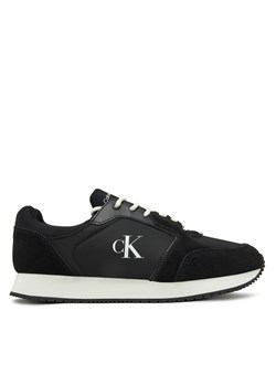 Sneakersy Calvin Klein Jeans Retro Sock Runner Mg YM0YM01152 Czarny ze sklepu eobuwie.pl w kategorii Buty sportowe męskie - zdjęcie 178054683