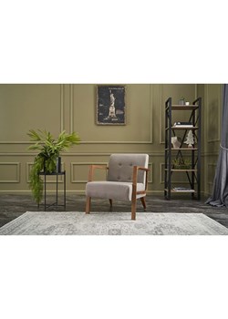 Scandinavia Concept Fotel "Kemer" w kolorze kremowo-szarym - 69 x 80 x 83 cm ze sklepu Limango Polska w kategorii Pufy i siedziska - zdjęcie 178055231