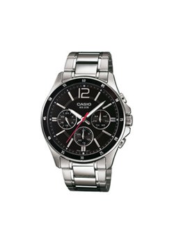 Casio Zegarek MTP-1374PD-1AVEF Srebrny ze sklepu MODIVO w kategorii Zegarki - zdjęcie 178058794