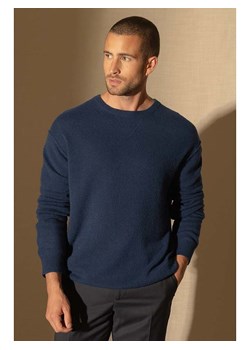 Perfect Cashmere Kaszmirowy sweter "Soan" w kolorze granatowym ze sklepu Limango Polska w kategorii Swetry męskie - zdjęcie 178062801