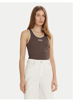 Max Mara Leisure Top Sax 2516941027 Brązowy Slim Fit ze sklepu MODIVO w kategorii Bluzki damskie - zdjęcie 178064190