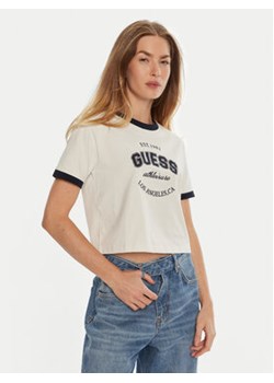 Guess T-Shirt V4BI08 K8FQ4 Biały Boxy Fit ze sklepu MODIVO w kategorii Bluzki damskie - zdjęcie 178066942