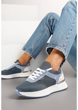 Niebieskie Sneakersy z Siateczkową Cholewką Saramis ze sklepu renee.pl w kategorii Buty sportowe damskie - zdjęcie 178068242