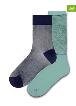 Happy Socks Skarpety (2 pary) w kolorze granatowo-miętowym ze sklepu Limango Polska w kategorii Skarpetki męskie - zdjęcie 178074993