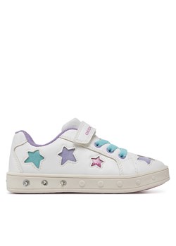 Sneakersy Geox J Skylin J558WB 0BCKC C0653 S Biały ze sklepu eobuwie.pl w kategorii Buty sportowe dziecięce - zdjęcie 178078931