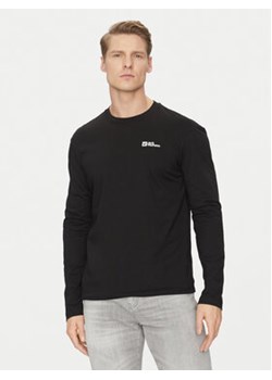 Jack Wolfskin Longsleeve Essential Longsleeve 1808821 Czarny Regular Fit ze sklepu MODIVO w kategorii T-shirty męskie - zdjęcie 178082272