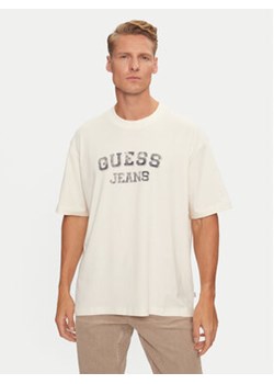 Guess T-Shirt M4BI78 K8FQ4 Écru Oversize ze sklepu MODIVO w kategorii T-shirty męskie - zdjęcie 178082414