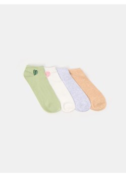 Sinsay - Skarpetki stopki 4 pack - wielobarwny ze sklepu Sinsay w kategorii Skarpetki damskie - zdjęcie 178086793